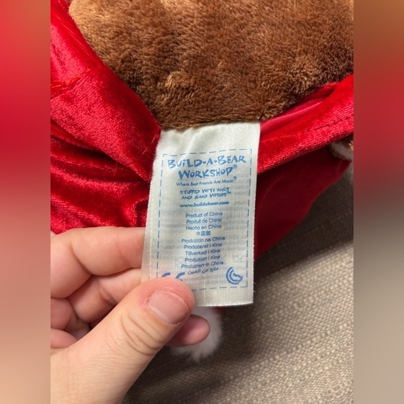 Build A Bear Workshop Light up Battery Operated Rudolf Red nose Reindeer Plush - Picture 2 of 5